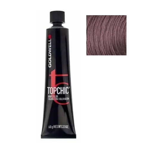 Стойкая профессиональная краска для волос - Goldwell Topchic Hair Color Coloration 8CA@PB (Холодный бронзовый с жемчужно-бежевым сиянием)